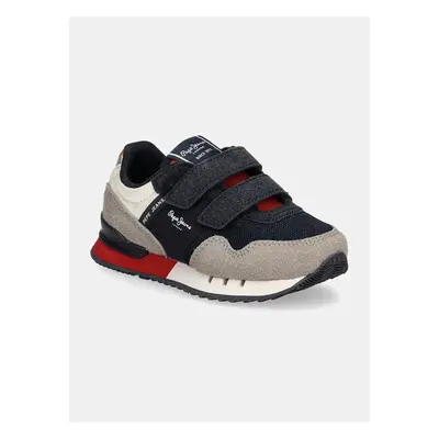 Dětské sneakers boty Pepe Jeans LONDON PARK šedá barva, PBS40009 99254427