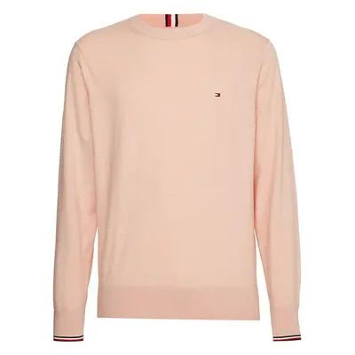 Tommy Hilfiger Sweater - TIPPED PIMA CTN MOULINE C-NK pink 99803986