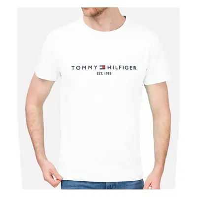 Pánské bílé triko Tommy Hilfiger 23116 84046010