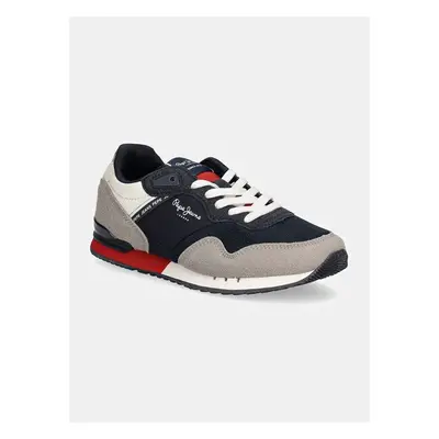 Dětské sneakers boty Pepe Jeans LONDON PARK tmavomodrá barva, PBS40006 99254434