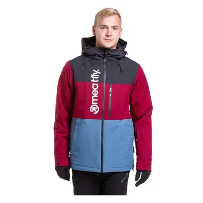 Meatfly pánská SNB & SKI bunda Manifold Beet Red/Slate Blue | Červená 87448875