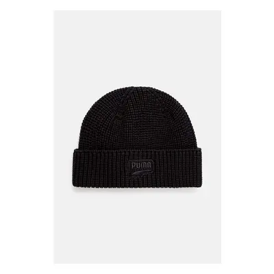 Bavlněná čepice Puma RE:Collection DT Beanie černá barva, z husté 99287557