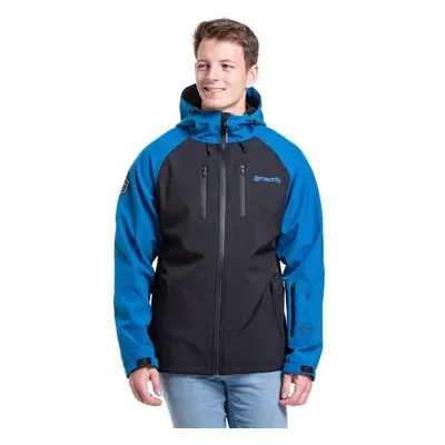 Meatfly pánská softshell bunda Rasmussen Ocean Blue/Black | Černá 88203609