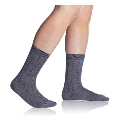 Tmavě šedé unisex ponožky Bellinda BAMBUS CASUAL UNISEX SOCKS 92822397