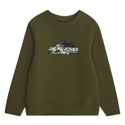 Jack & Jones Junior Mikina zelená / černá / bílá 96044826