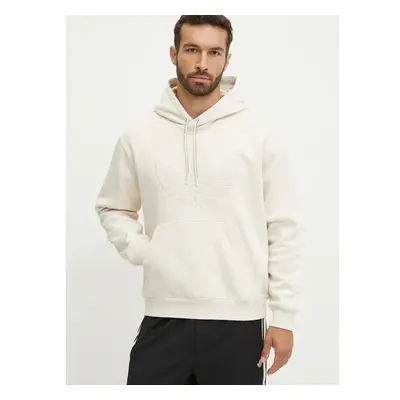 Mikina adidas Originals Hooded Sweat pánská, béžová barva, s kapucí, s 99826076