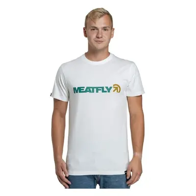 Meatfly pánské tričko Logex White | Bílá | 100% bavlna 99802638