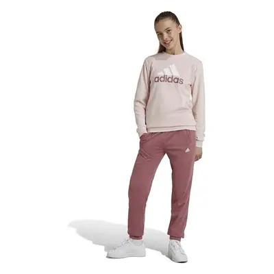 Dětská tepláková souprava adidas J BL FT TS růžová barva, IY5432 92857829