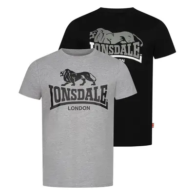 Lonsdale Mens t-shirt regular fit double pack 99107991