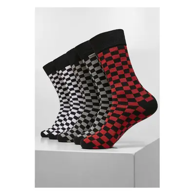 Urban Classics Check Socks 5-Pack blk/h.šedá/wht 87558061