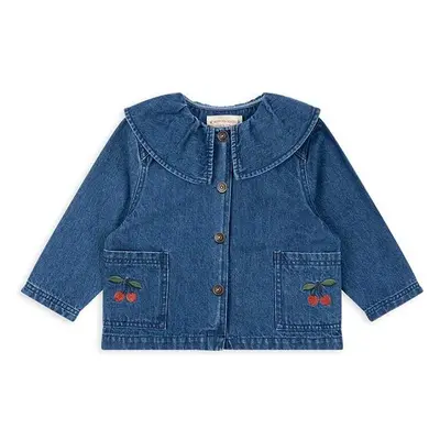 Dětská riflová bunda Konges Sløjd MAGOT DENIM SHIRT GOTS modrá barva, 99278839