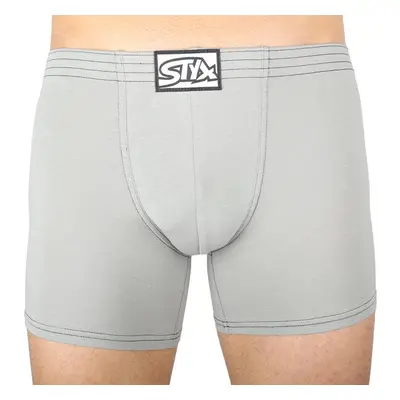 Pánské boxerky Styx long klasická guma světle šedé 94331926