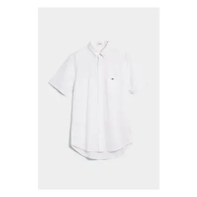 KOŠILE GANT REG MICRO DOT POPLIN SS SHIRT WHITE 83647023