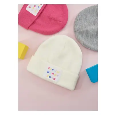 Sinsay - Čepice beanie - krémová 99097057