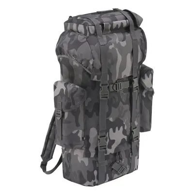 Maskáčový batoh Brandit Nylon Military 65l - šedé camo 66066386