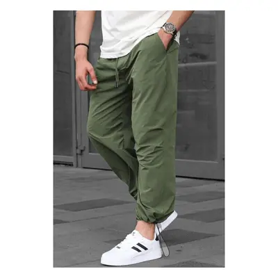 Madmext Mens Khaki Regular Fit Parachute Trousers 6504 99790935