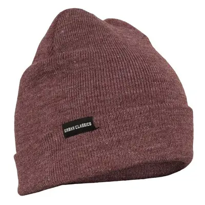 Urban Classics Basic Flap Beanie vínová melanž 91336196