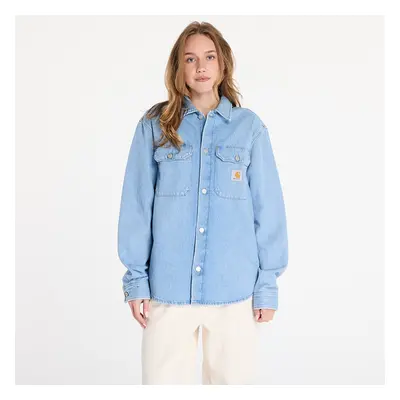 Bunda Carhartt WIP Harvey Shirt Jac UNISEX Blue Dark Bleached M 99871225