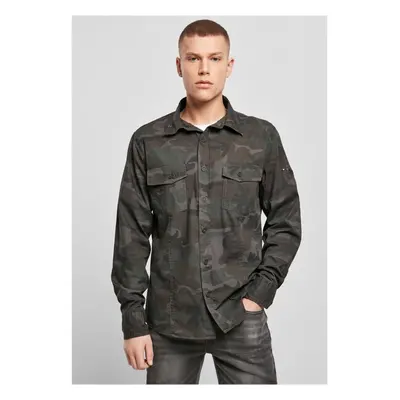 Pánská košile Brandit Slim Worker Shirt - olivově maskáčová 71843276