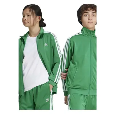 Dětská mikina adidas Originals FIREBIRD TOP zelená barva, s aplikací, 99168325