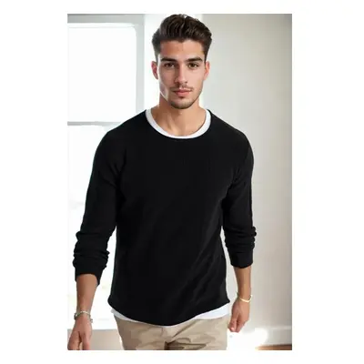 60226 Dewberry Knitwear Menswear Sweater-BLACK 99795401