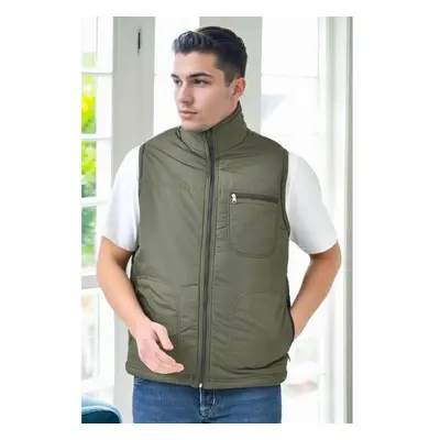 84478 Dewberry Classic Mens Vest-Khaki 100149741