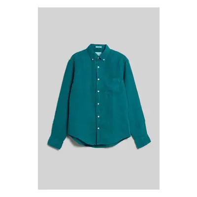 KOŠILE GANT REG GMNT DYED LINEN SHIRT OCEAN TURQUOSIE 89451296