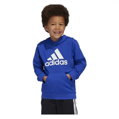 Dětská mikina adidas LK BL FT HD tmavomodrá barva, s kapucí, s 95717115