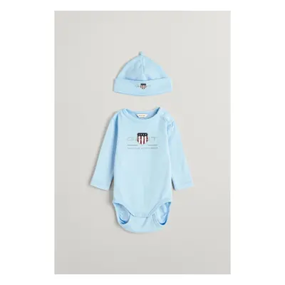 DĚTSKÝ SET GANT ARCHIVE SHIELD BODY AND BEANIE SHADE BLUE 90826101