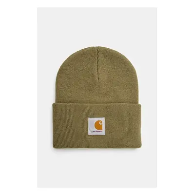 Čepice Carhartt WIP Acrylic Watch Hat zelená barva, z tenké pleteniny, 99247641