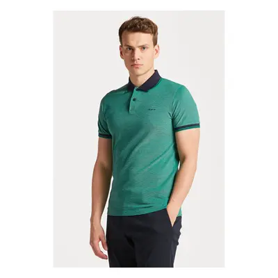 POLOKOŠILE GANT 4-COL OXFORD SS PIQUE LUSH GREEN 76936489