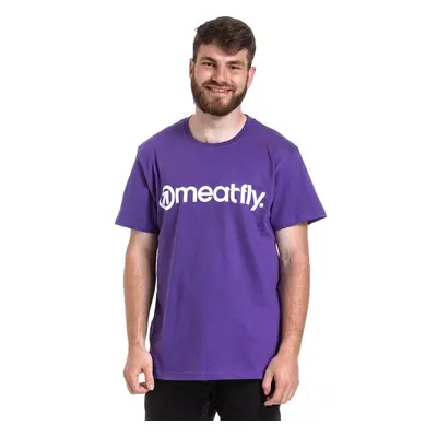 Meatfly pánské tričko MF Logo Violet | Fialová 72852592