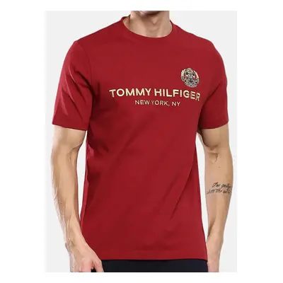 Pánské vínové triko Tommy Hilfiger 54153 84046219