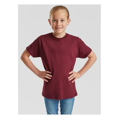 Burgundy Childrens T-shirt Original Fruit of the Loom 85651337