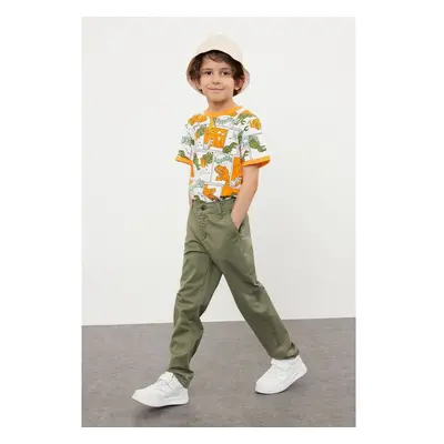 Trendyol Khaki Boy Regular Chino Woven Trousers 99793278