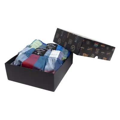 Meatfly pánské boxerky Doug Navy Red / Green Gift Pack | Červená 68821290