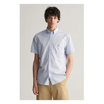 KOŠILE GANT REG POPLIN SS SHIRT LIGHT BLUE 90512424