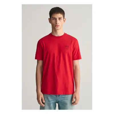 TRIČKO GANT LOGO SCRIPT SS T-SHIRT RUBY RED 90512500