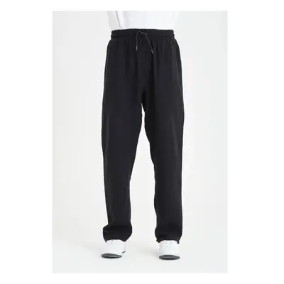 65826 Dewberry Muslin Baggy Mens Trousers-BLACK 99804719