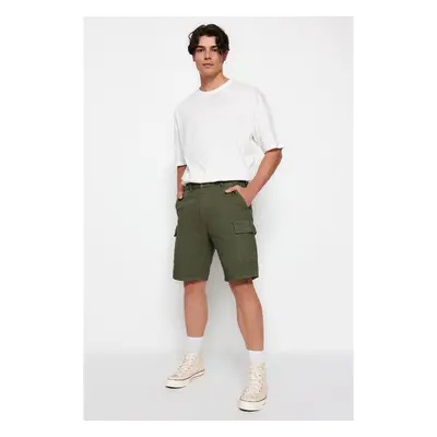 Trendyol Collection Muži Kraťasy Khaki 92478705