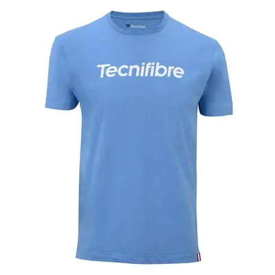 Pánské tričko Tecnifibre Club Cotton Tee Azur M 92420644