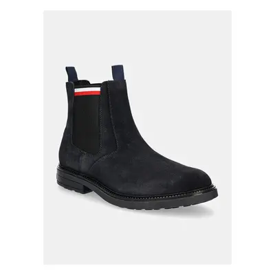 Semišové kotníkové boty Tommy Hilfiger HILIFGER OUTDOOR SUEDE CHELSEA 99233434