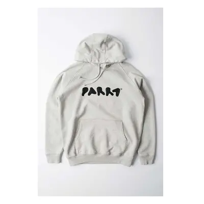 Bavlněná mikina by Parra Blob Logo Hooded Sweatshirt šedá barva, s 100028293