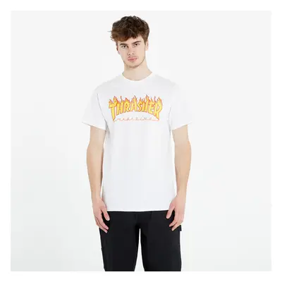 Tričko Thrasher Flame Logo T-Shirt White M 88094051