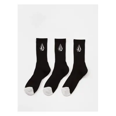 Volcom Full Stone Sock 3Pk (black)černá 53346272