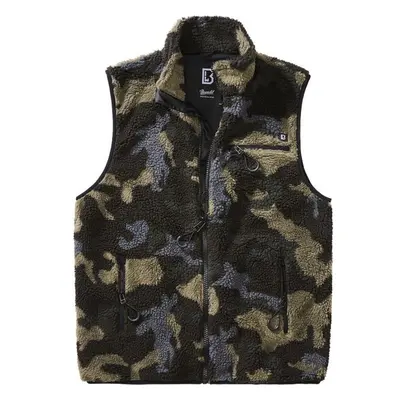 BRANDIT Teddyfleece Vest Men - darkcamo 73742554