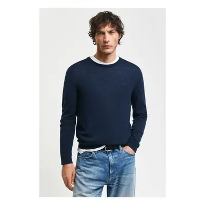 SVETR GANT EXTRAFINE MERINO WOOL C-NECK MARINE 97832522