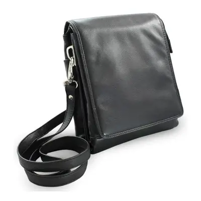 Černý velký kožený pánský crossbag Angela 15372030