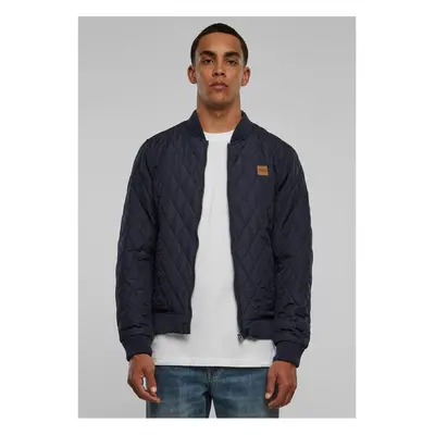 Urban Classics Diamond Quilt Nylon Jacket námořnická 91234111