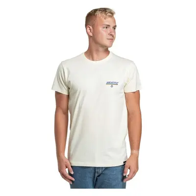 Meatfly pánské tričko Racing Spirit Cream | Bílá 99802699